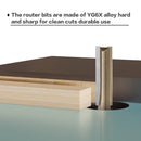 6mm Shank CNC Straight Bit Flush Trim Single Double Flute Router Bit Tungsten Carbide Milling Cutter Woodworking Tools