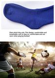 Loogdeel 1 Pair Soccer Socks Stripe Knee High Softball Baseball Team Sports Socks Breathable Football Socks for Kids Adults
