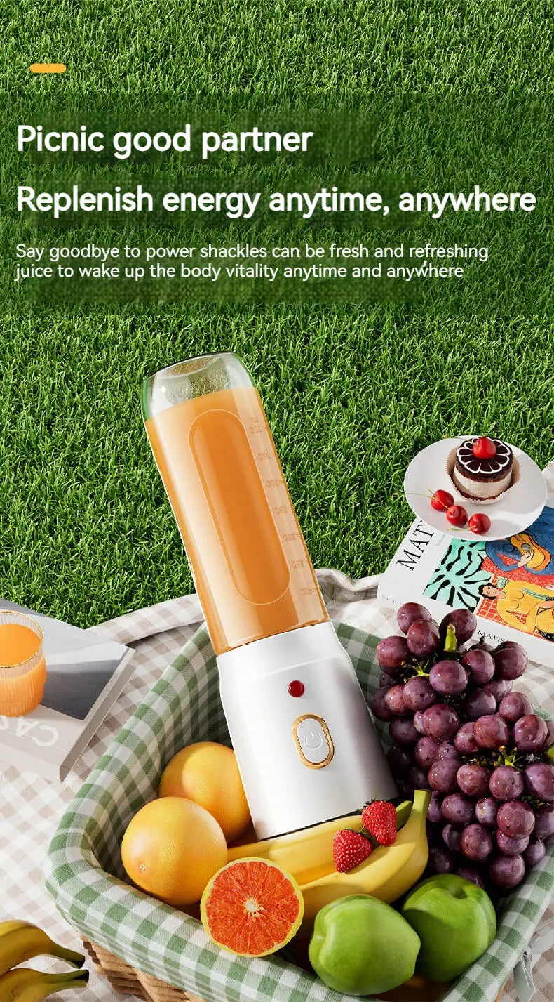New Portable Automatic Juice Press Fruit Juice Blender USB Rechargeable Wireles Mini Juice Press Kitchen Tools Baby Food Blender