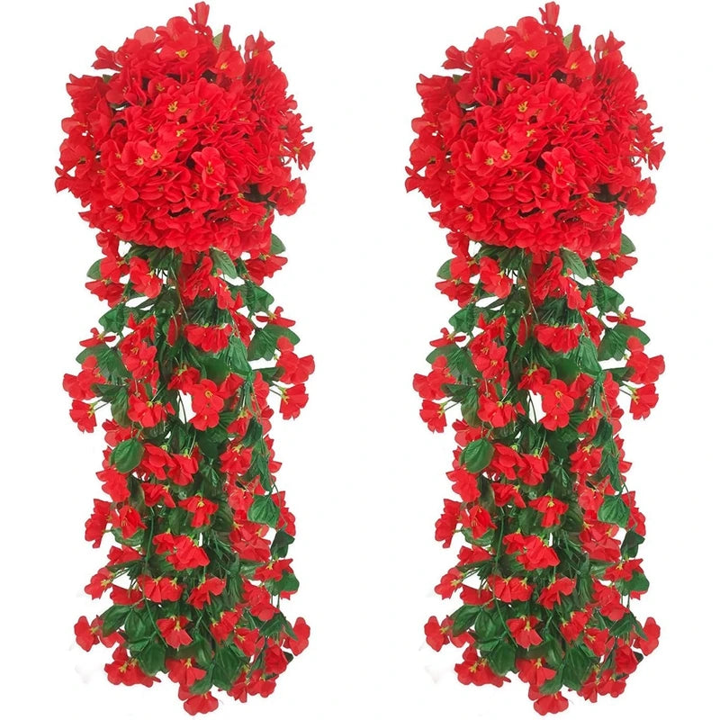 Artificial Flower Silk Violet Wall Hanging Wedding Scene Decor Home Potting Outdoor Garden Party Festival parts diy gift Hotsale