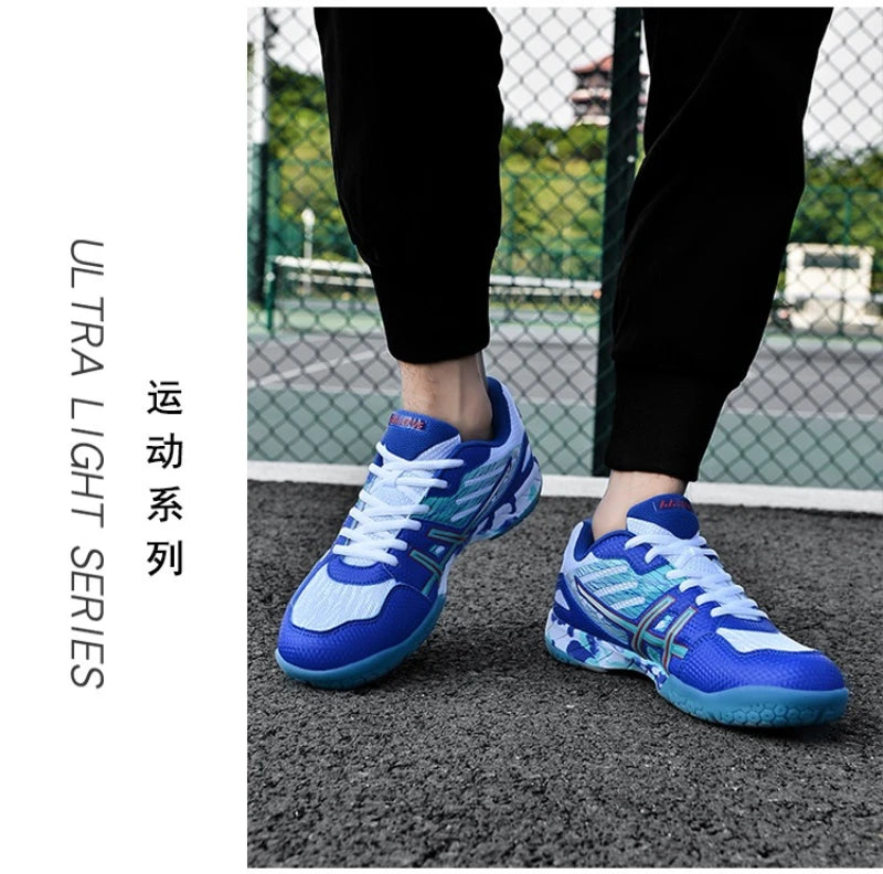 Badminton Shoes For Men And Women Lightweight Breathable Non-Slip Wear-Resistant Table Tennis Indoor Tennis Sports Shoes