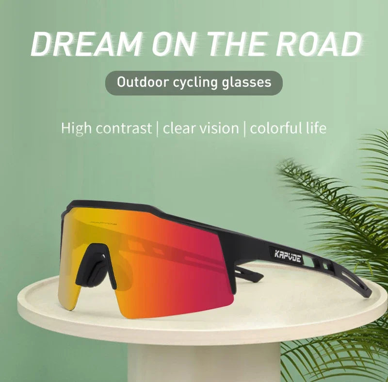 Polarized Cycling Glasses 4 Lens 2025 Men Women Sport Fishing Running Sunglasses Road Mountain Bike Goggles MTB Bicycle Eyewear