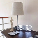 3D LED Digital Clock Decor Wall Decoration Glow Night Mode Decoration for Bedroom Adjustable Electronic Watch Clocks Watches