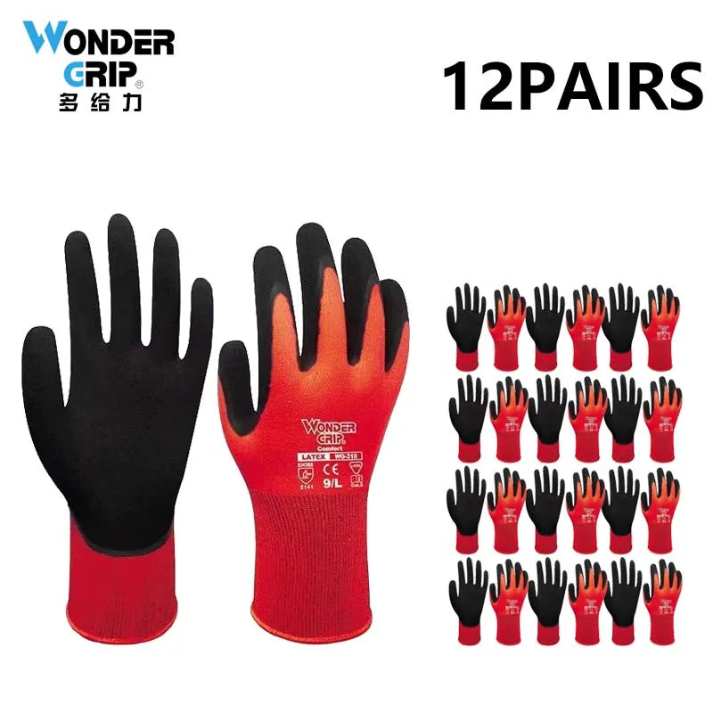 1 par de luvas de jardinagem para mulheres e homens, luvas de jardim revestidas de nitrilo, protegem contra cortes e sujeira, nylon elástico respirável