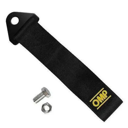 Cuerda de remolque para coche Omp, modificación, gancho de seguro de automóvil, parachoques delantero, cuerda de remolque, cabeza de vehículo, serpentina para coche, accesorios decorativos