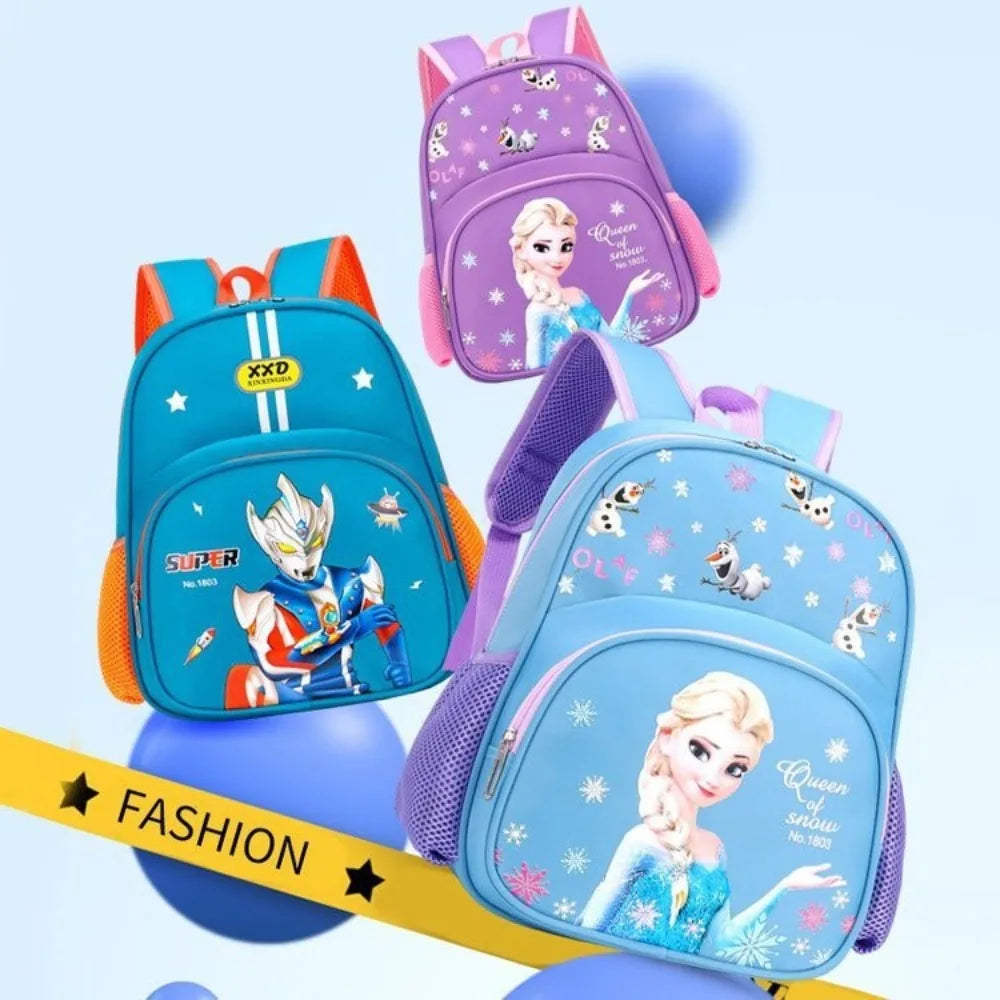 Nuevas mochilas Elsa para niñas de 3 a 7 años, de gran capacidad, impermeables, ligeras, cómodas y transpirables, protegen la columna vertebral.