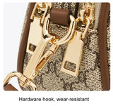 FOXER Women Small Shoulder Bag Fashion Monogram PVC Lady Crossbody Handbag with Adjustable Strap
