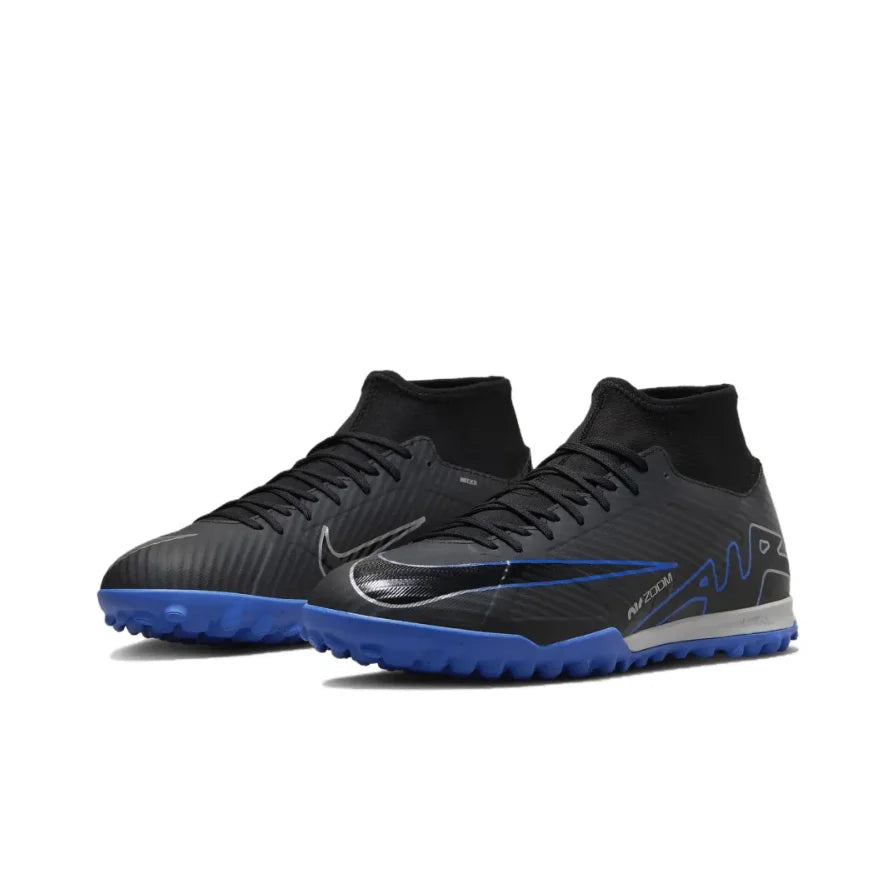 NIKE Mercurial Superfly 9 TF High-Top Men's football boots comfortable and stable Soccer shoes rebound cushioning sneaker black