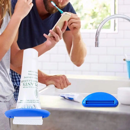 Dispensador manual multifunción de pasta de dientes, exprimidor de tubo de crema, pinza de extrusión para baño, 1 unidad
