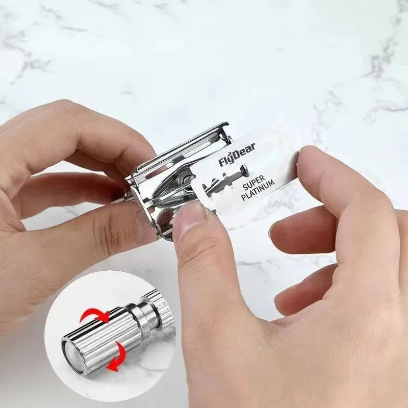 100PCS/10PCS Stainless Steel Double Edge Safety Razor Blades Professional Men's Barber Shave Hair Removal Tool
