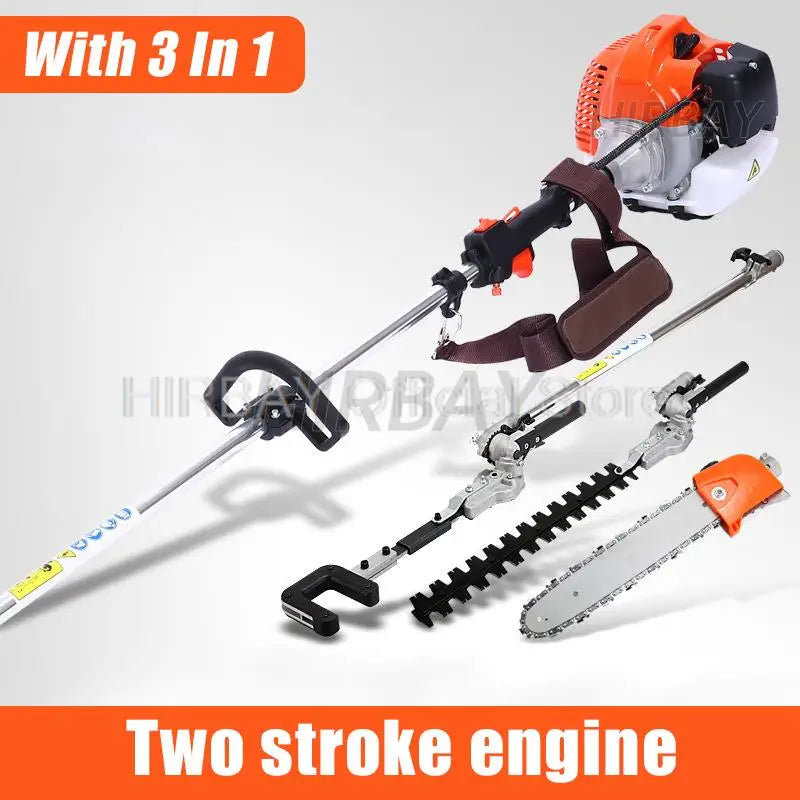 Lawn Mower High Branch Hedge Trimmer Gasoline Engine Strimmer Chainsaw Fruit Picker High Branch Shear Multi-Purpose Garden Tools