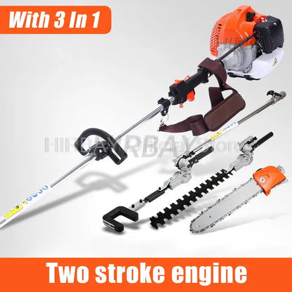 Lawn Mower High Branch Hedge Trimmer Gasoline Engine Strimmer Chainsaw Fruit Picker High Branch Shear Multi-Purpose Garden Tools