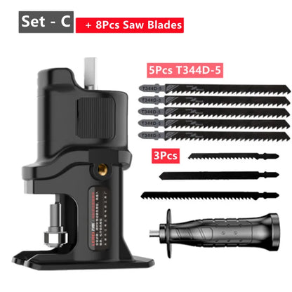 Portable Reciprocating Saw Adapter Electric Drill Modified Electric JigSaw Curve Saw Power Tool for Wood PVC Steel Pipe Cutting
