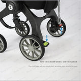 EU STOCK 4in1 baby stroller two-way Multifunctional newborn baby stroller 3in1 Foldable Basket type seat Lightweight Travel Pram