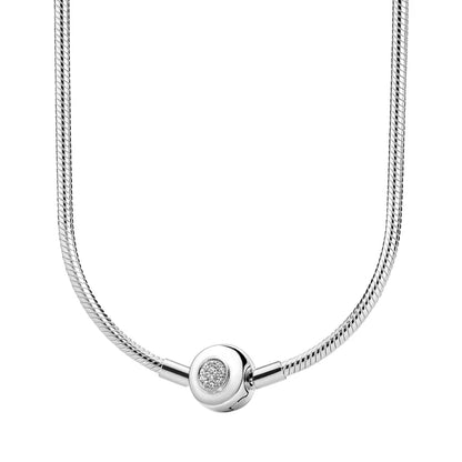 Pulsera de plata de ley 925 para hombre y mujer, adecuada para collares, accesorios elegantes, regalos boutique de alta gama, nuevo 