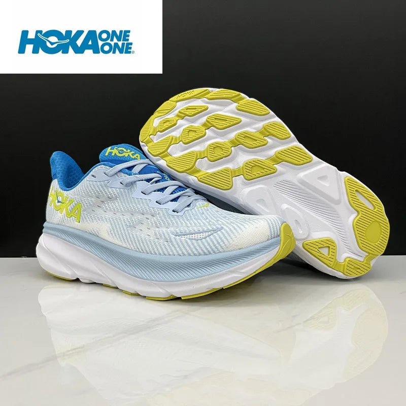 Original Hoka Clifton 9 Running Shoes Mens Women's Lightweight Cushioning Marathon Breathable Highway Trainer Sneakers