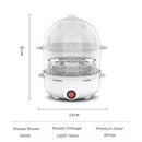 Automatic Electric Egg Streamer Multifunctional Electric Egg Boiler Double Layers Egg Cooker Mini Kitchen Breakfast Machine