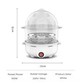 Automatic Electric Egg Steamer Multifunctional Electric Egg Boiler Double-Layer Egg Cooker Mini Kitchen Breakfast Machine