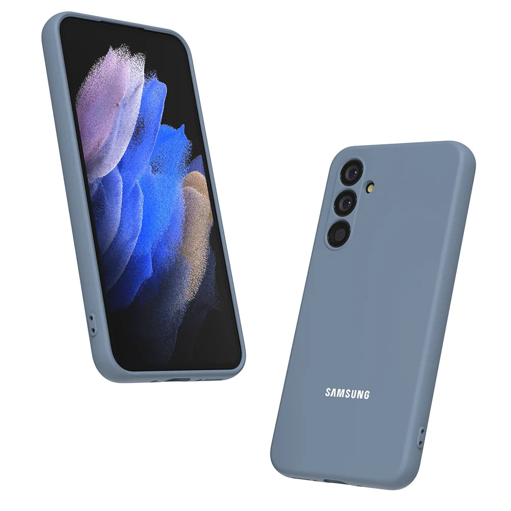 Funda de silicona líquida para Samsung Galaxy A55, A35, A25, A15, A05S, A04S, A54, A34, A24, A14, A23, carcasa protectora