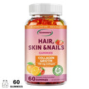 Hair, Skin & Nails Gummy Vitamins - Contains Biotin, Collagen - Promotes Hair Growth, Nourishes Skin, Strengthens NailsSupplemen