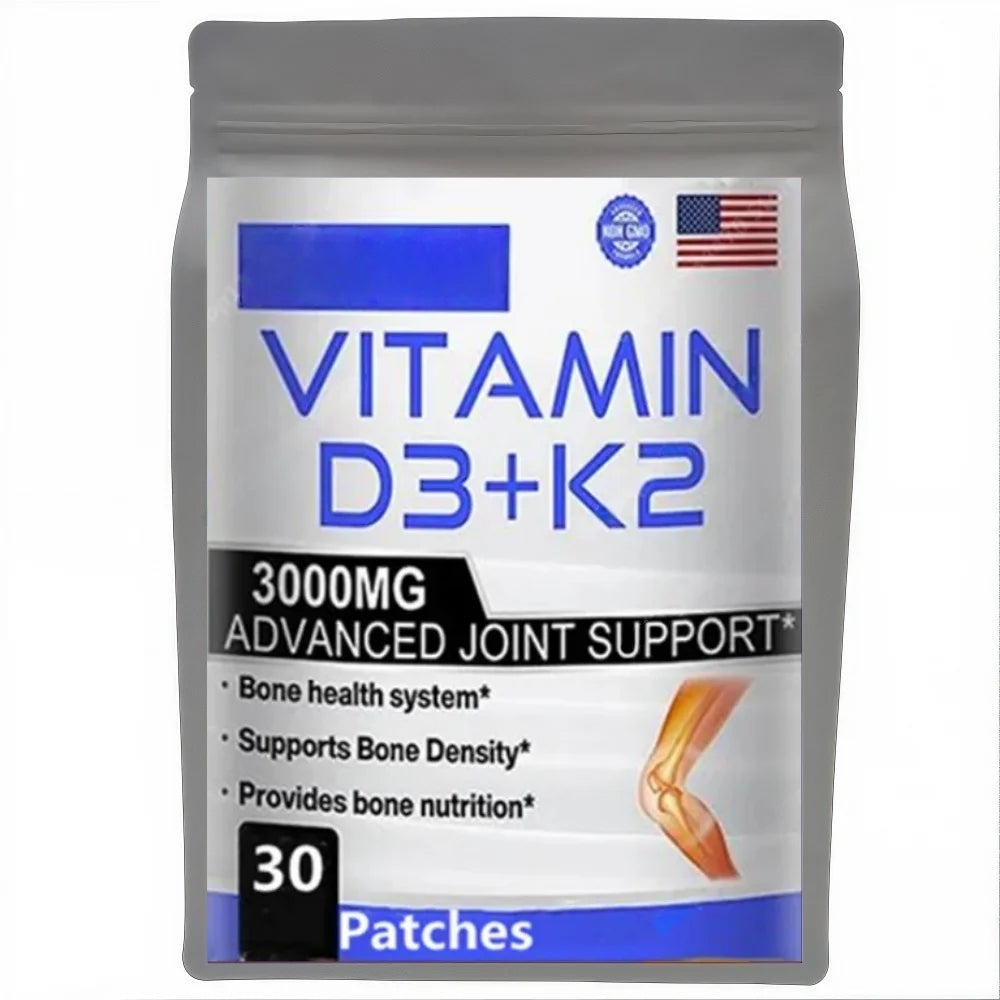 Hot sale Vitamin D3+K2 Patch - Promotes Calcium Absorption, Cardiovascular Health & Growth Development free shipping