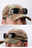 1/2pcs New Men's Camouflage Baseball Cap Breathable Sunscreen Hat Outdoor Sports Hunting Hiking Camping Beach Fishing Sun Hat
