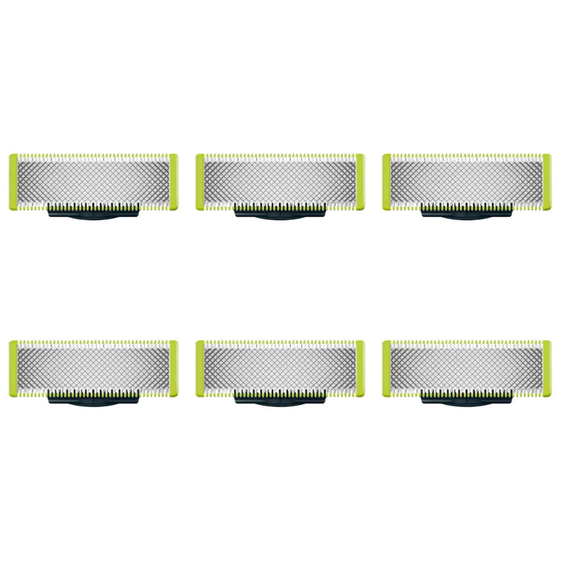 Shaver Replacement Blades ＆ Nose Hair Trimmer Replacement Heads for Philips OneBlade One Blade Pro Hybrid Electric Shaver Blades
