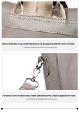 Homefish New Women's Multifunction Backpack Casual Solid Color School Bag For Girls Fashion Detachable Strap Travel Shoulder Bag