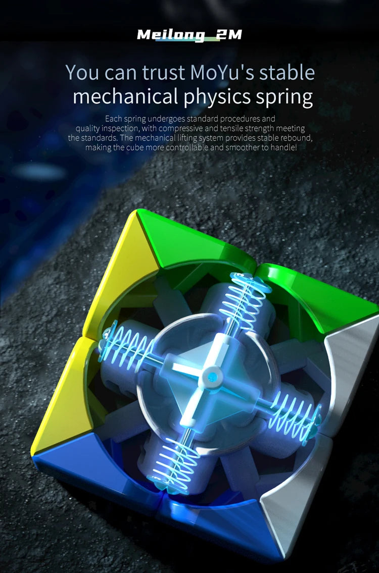 Cubo mágico magnético MOYU Meilong M 3X3 2X2 Pyraminx Cubing Cubo de velocidad profesional 3x3x3 Rompecabezas de velocidad Juguete para niños Cubo mágico