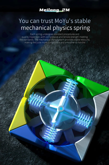 Cubo mágico magnético MOYU Meilong M 3X3 2X2 Pyraminx Cubing Cubo de velocidad profesional 3x3x3 Rompecabezas de velocidad Juguete para niños Cubo mágico