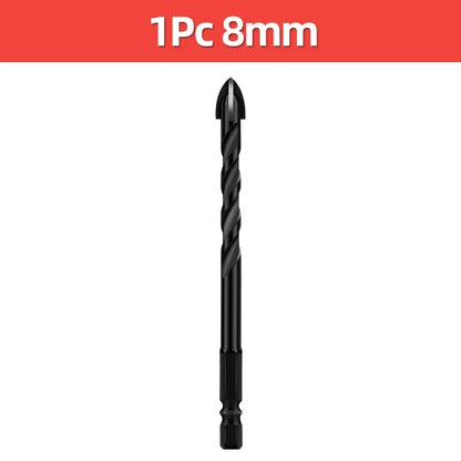 Cross Hex Tile Drill Bit For Glass Concrete Ceramic Tile Hole Opener Tunsten Carbide Hard Alloy Bits Set Tools 3 4 5 6 8 10 12mm