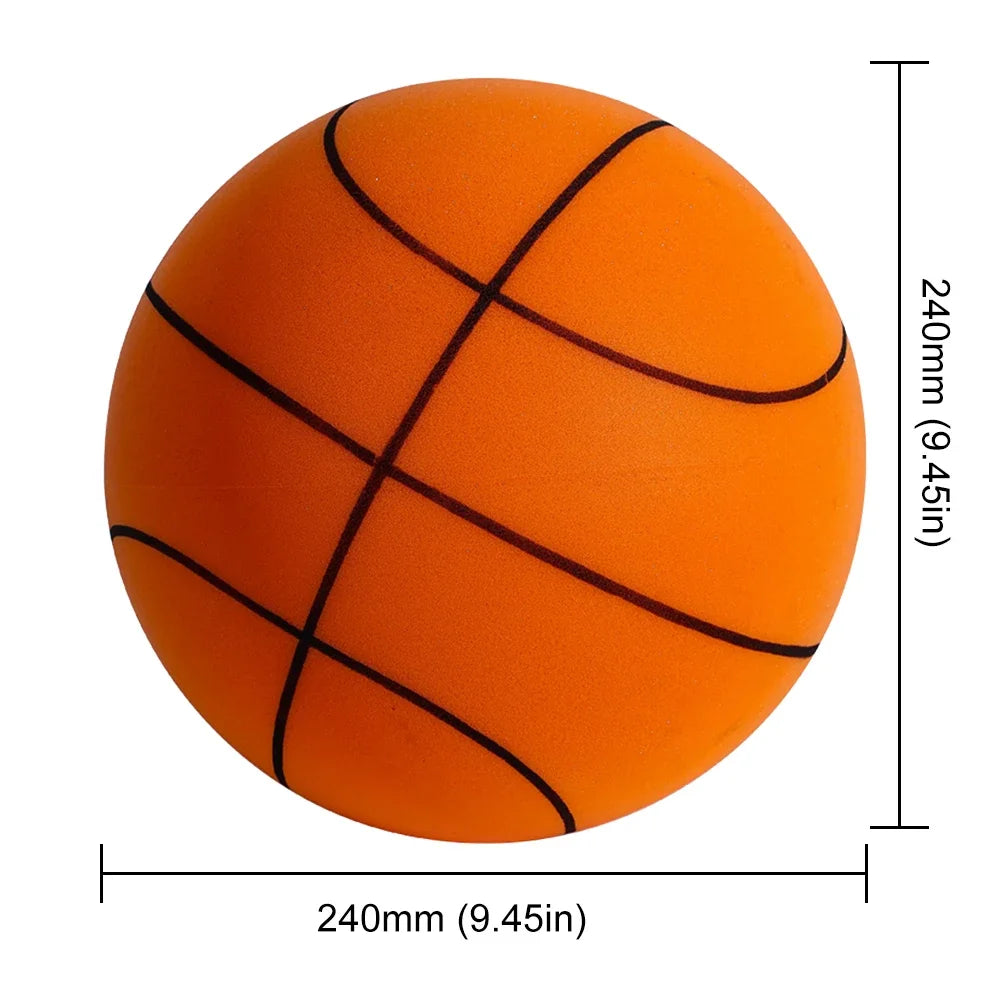 Pelota de baloncesto silenciosa para niños, pelota de cuero elástica de esponja silenciosa para interiores, ligera, de 3, 5 y 7 pulgadas, juguete deportivo para niños, 18/21/24