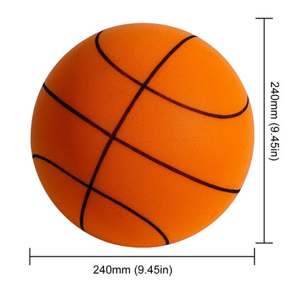 Pelota de baloncesto silenciosa para niños, pelota de cuero elástica de esponja silenciosa para interiores, ligera, de 3, 5 y 7 pulgadas, juguete deportivo para niños, 18/21/24