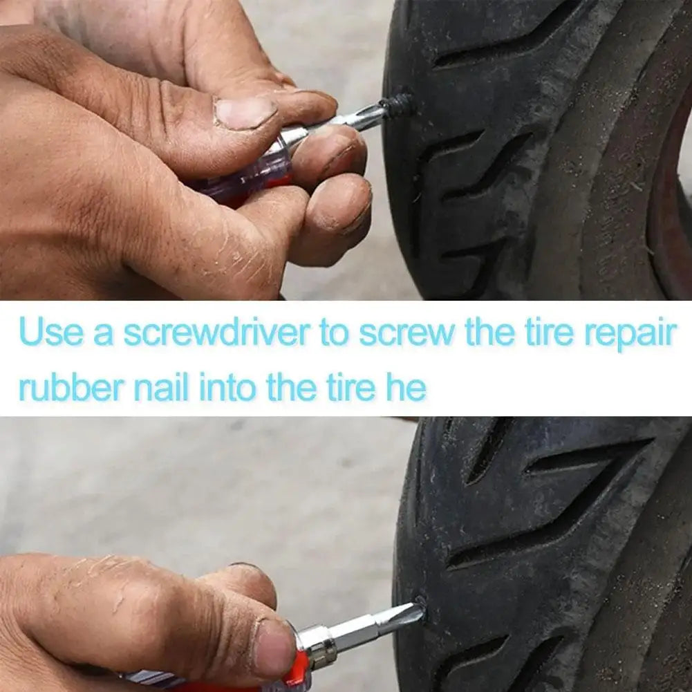 Car Vacuum Tire Repair Nail Tire Repair Tool Set Cars Truck Rubber Tire Puncture Motorcycle Repair Glue Nails