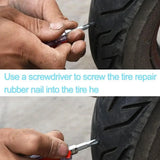 Car Vacuum Tire Repair Nail Tire Repair Tool Set Cars Truck Rubber Tire Puncture Motorcycle Repair Glue Nails