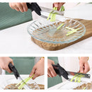 Dobeli Separable Stainless Steel Barbecue Steak Cutting Shear Household Vegetable Scissors 2 In 1 Multi Kitchen Tool Fruit Knife