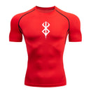 Camiseta deportiva de verano de secado rápido para hombre, camiseta de compresión de manga corta de segunda piel para gimnasio, entrenamiento, fitness, correr, ropa para hombre