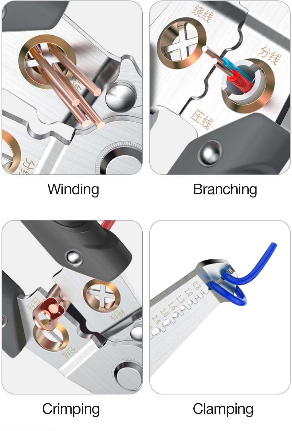 Wire Stripper Decrustation Pliers Multi Tool Ire Stripper Electric Cable Stripper Cutter Multifunctional Wire Repair Tool Pliers