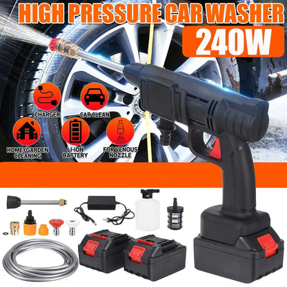 New 45Bar 15000W Cordless Car Washer High Pressure Cleaner Washing Machine Sprayer Gun Portable High Pressure Washers For Makit