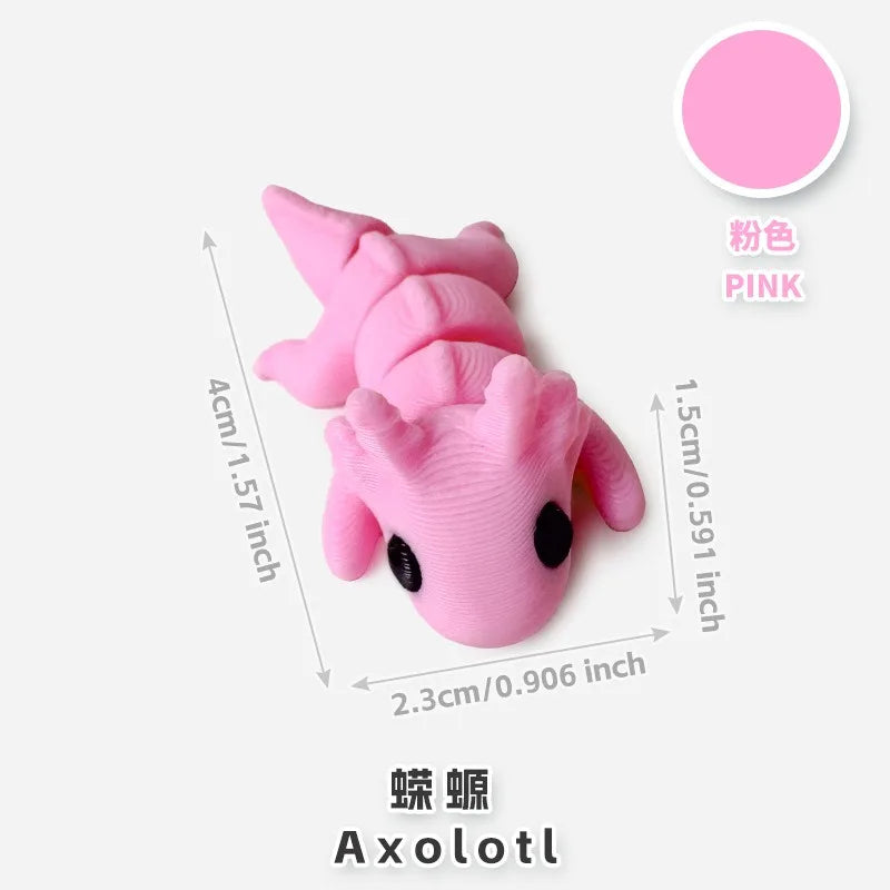 10/50pcs 3D Printed Simulation Toys Mini Animal Model Home Ornament  Cartoon Figure Birthday Gift Sets Decompression Kid Toy