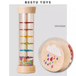 Baby Wooden Rain Sound Pipe Simulation Toy, Hourglass Fun Music Shaker, Early Education Enlightenment Toy, Gift 