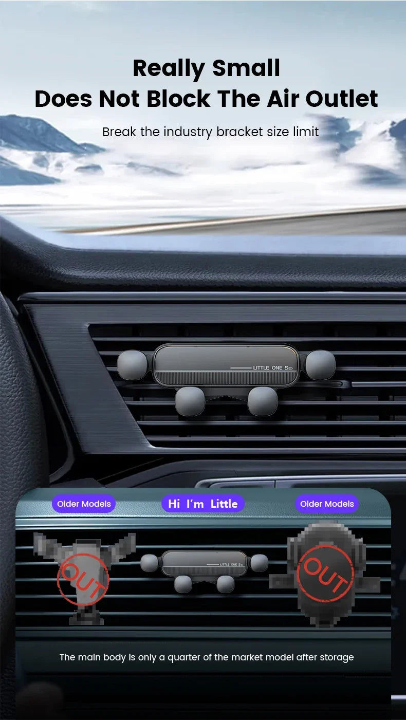 Gravity car phone holder air vent mount cell phone holder in car mobile support for iPhone 13 12 Xiaomi universal GPs stand