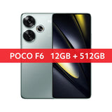 POCO F6 5G Global Version Cellphone 120Hz Flow AMOLED display 90W turbo charging 50MP camera system with OIS Snapdragon 8s Gen 3