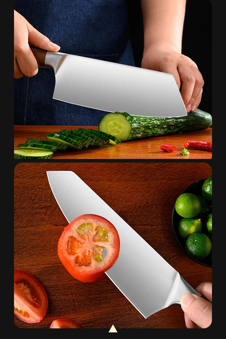 Kitchen Knife Stainless Steel Slicing Cleaver Japanese Chef Fish Cutting Vegetables Meat Cooking Knives Set Tools Kitchen Knives