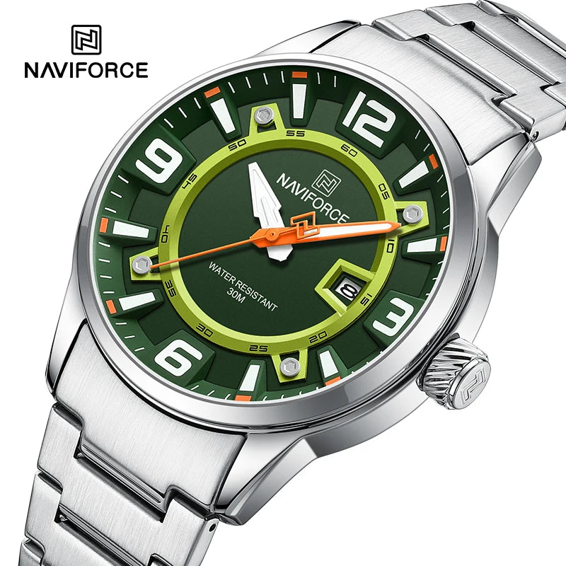 NAVIFORCE Brand Fashion Men's Watch Waterproof Luxury Luminous Male Calendar Quartz Wristwatch Relogio Masculino 2024 New Arrival