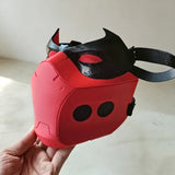 Máscara de cosplay do Capuz Vermelho (Jason Todd) do anime, super-herói, meia máscara facial, capacete, acessório de Halloween unissex para adultos, adereço para festa à fantasia.