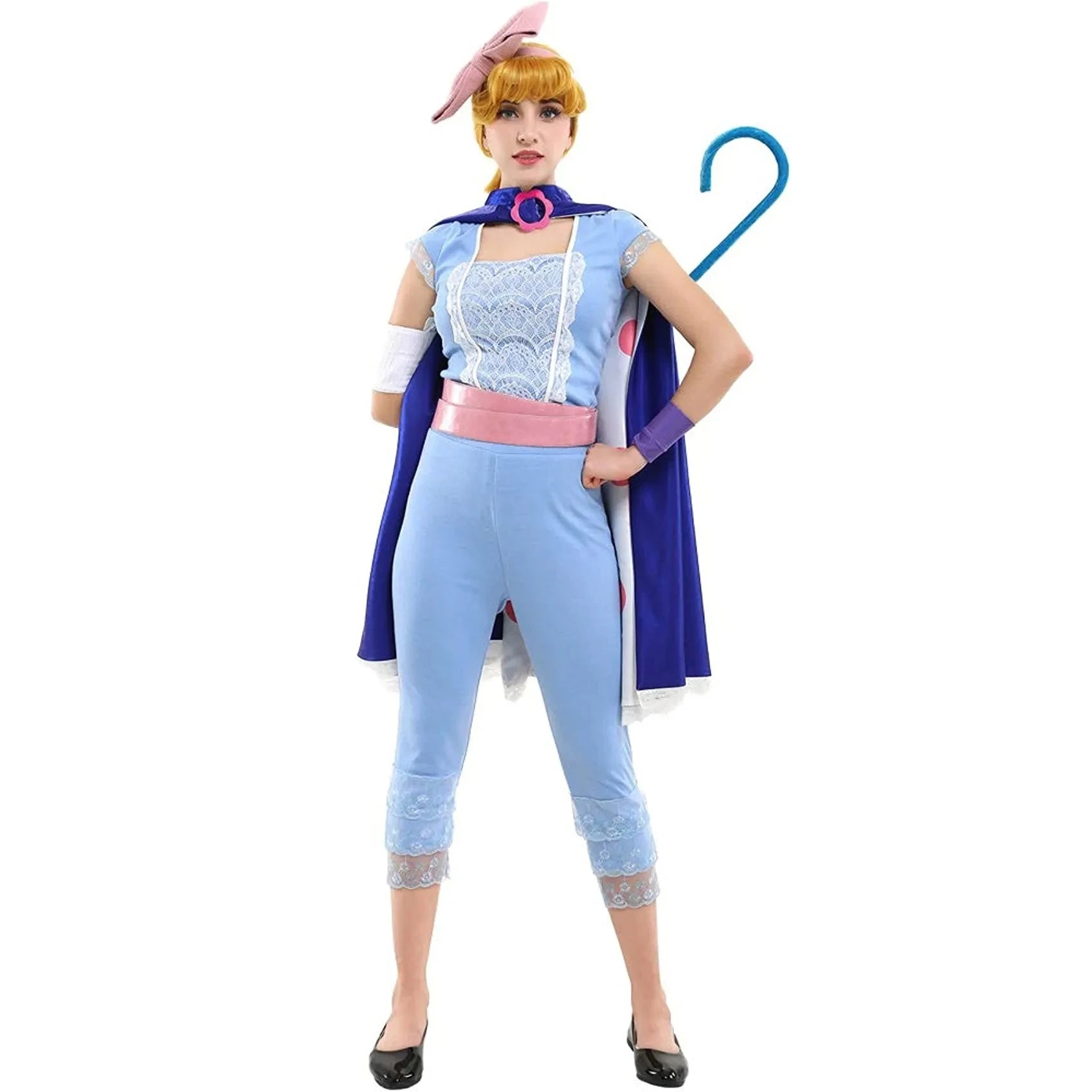 ToyStory 4  Dis-ney Little Bo Peep Cosplay Clothes Cloak Suit Anime Bo Peep Cosplay Costumes for Women Halloween Party Costumes