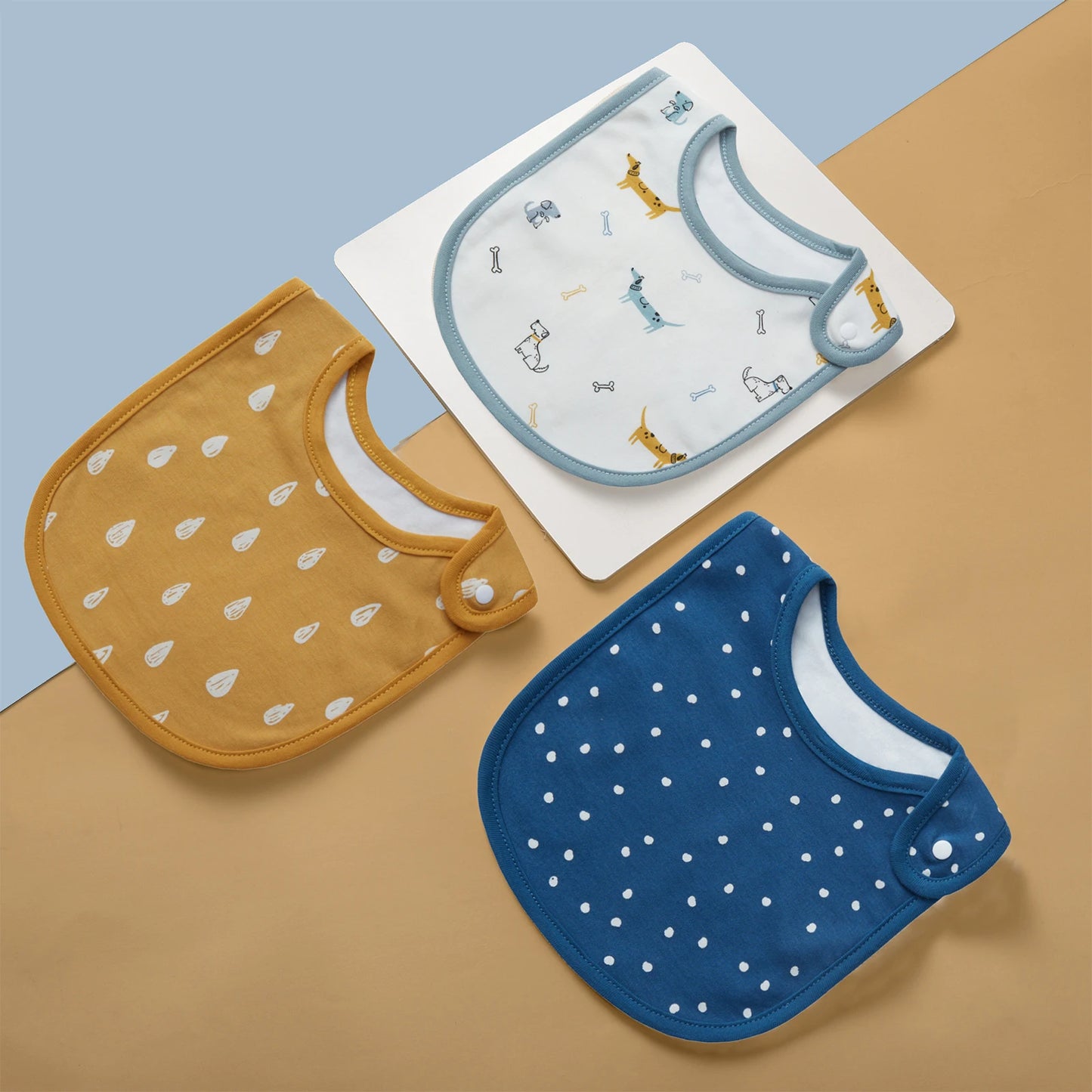 3pcs/set Baby Girl Boy Feeding Bibs Waterproof Apron Cartoon Towel Kids Toddler Dinner Bandanas Burp Cloths Baby Accessories