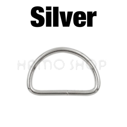Hebilla ajustable de metal con anilla en D para correas de mochilas, bolsos, collares de gato y perros, accesorios de bricolaje, 20-1000 unidades