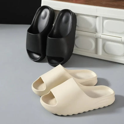 Zapatillas de moda para mujer, planas, ligeras, de EVA, para el baño, cómodas, para parejas, para interiores y ducha.